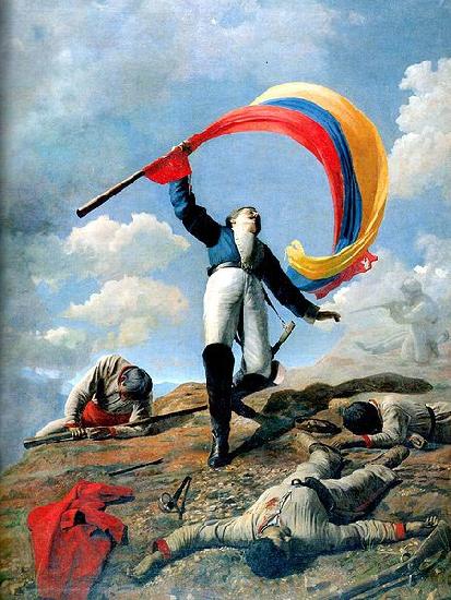Cristobal Rojas La Muerte de Giradot en Barbula oil painting image